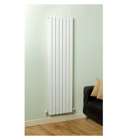 Valerie Flat Panel Single White Radiator H: 1800mm W:450mm - Image 2